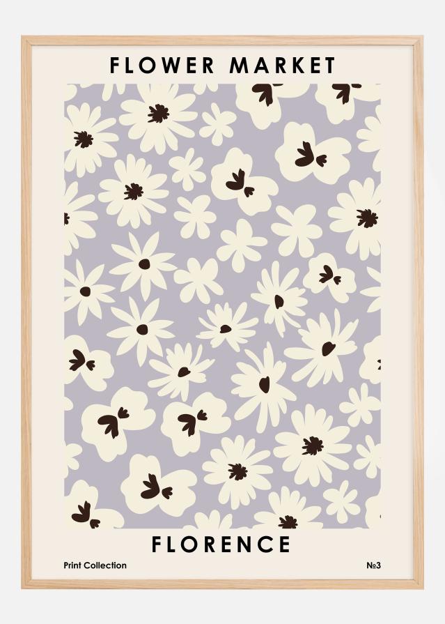 Flower Market Florence Plakāts