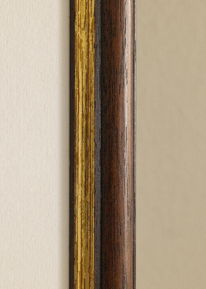 Rāmis Siljan brūns 55x55 cm - Paspartu Balts 17x17 Inches