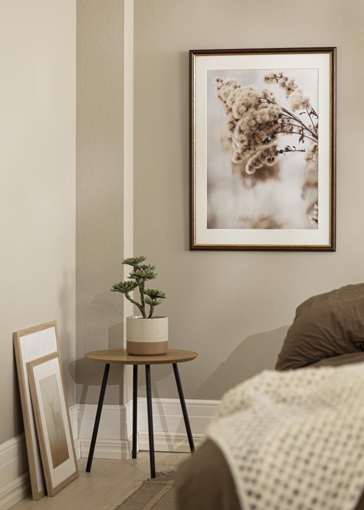 Rāmis Siljan brūns 55x55 cm - Paspartu Balts 17x17 Inches