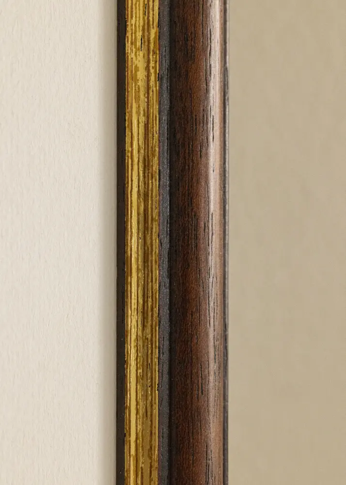 Rāmis Siljan brūns 75x75 cm - Paspartu Balts 25x25 Inches