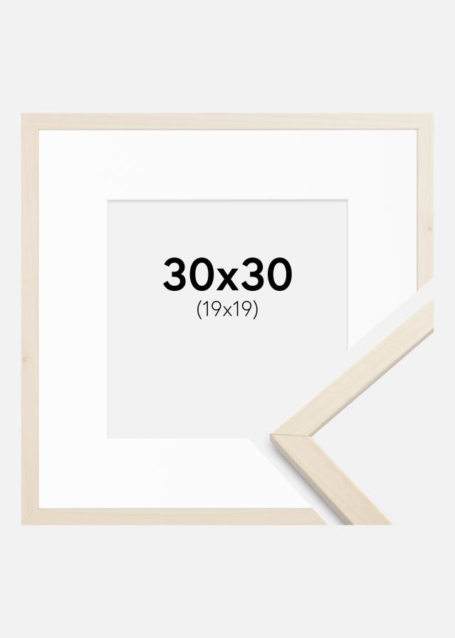Rāmis Edsbyn Kļava 30x30 cm - Paspartū Balts 20x20 cm