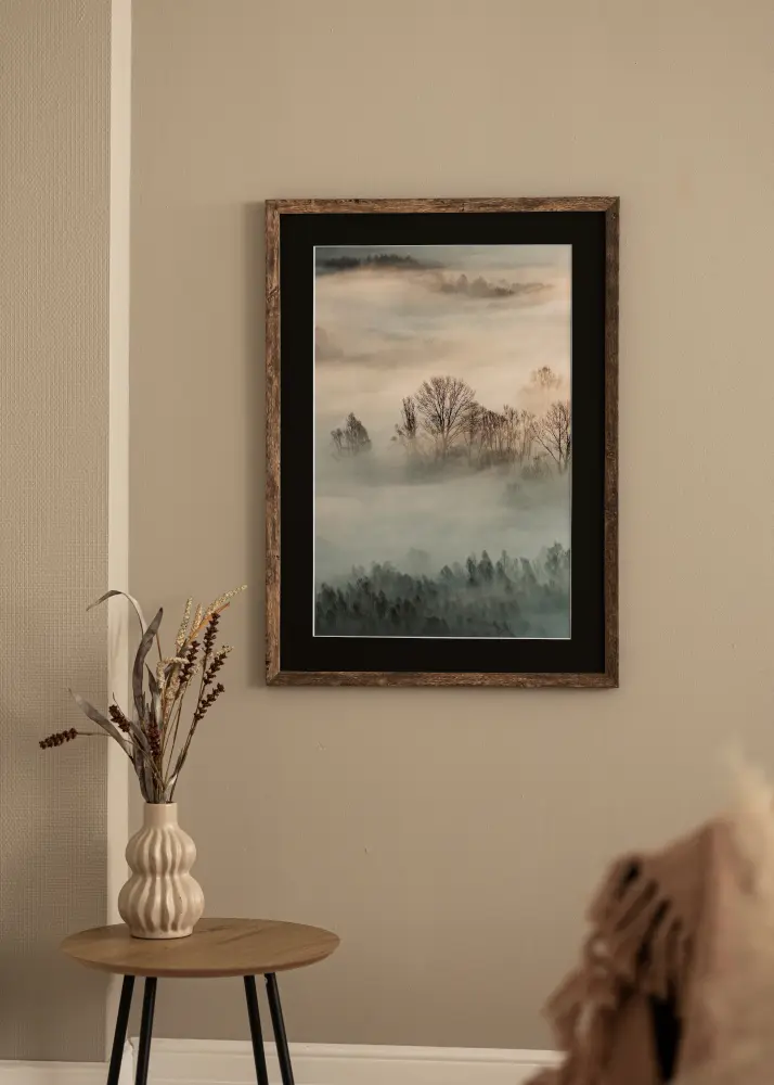 Rāmis Fiorito Washed Oak 42x59,4 cm (A2) - Paspartū Melns 25x38 cm