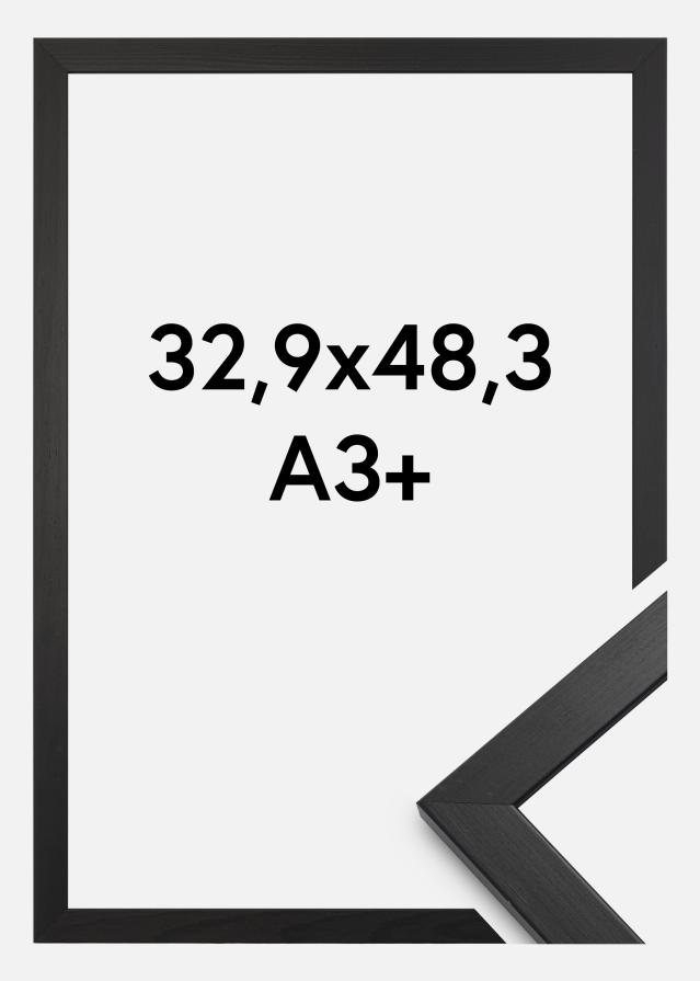 Rāmis Estētisks Akrila stikls Melns 32,9x48,3 cm (A3+)