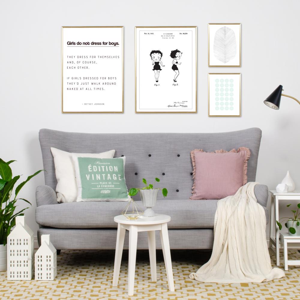 Patenta rasējums - Betty Boop Plakāts