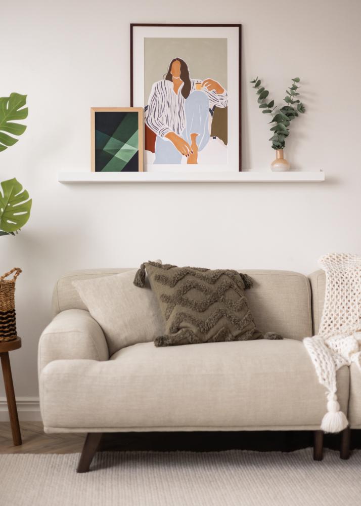 KAILA Gleznas plaukts Balts 130 cm