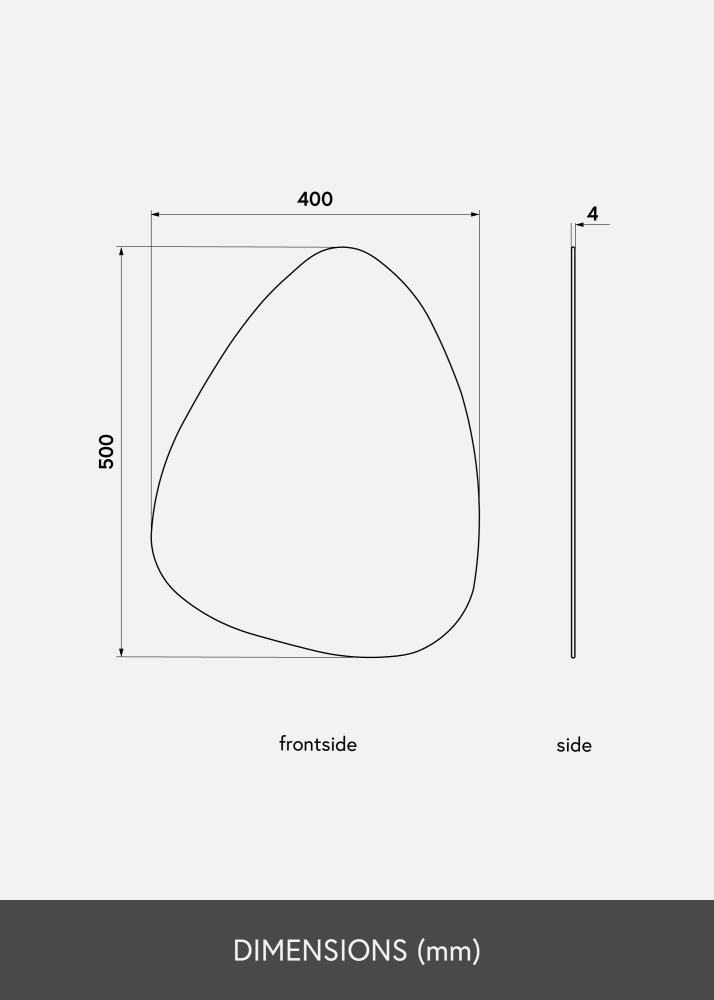 KAILA Spogulis Shape I Dark Bronze 40x50 cm