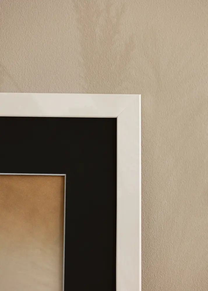 Rāmis Trendline Balts 55x70 cm - Paspartū Melns 43,2x61 cm (A2+)