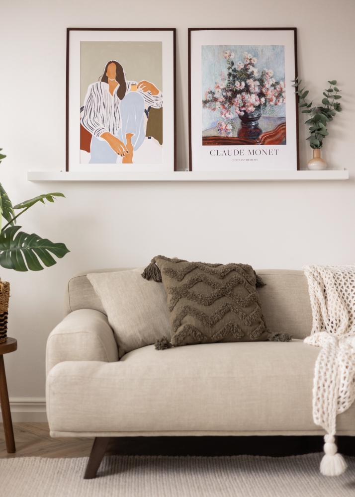 KAILA Attēlu plaukts Balts 150 cm