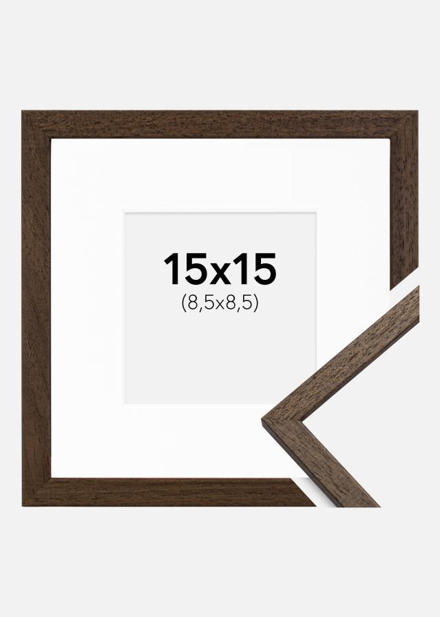Rāmis Edsbyn Valrieksts 15x15 cm - Paspartū Balts 9x9 cm