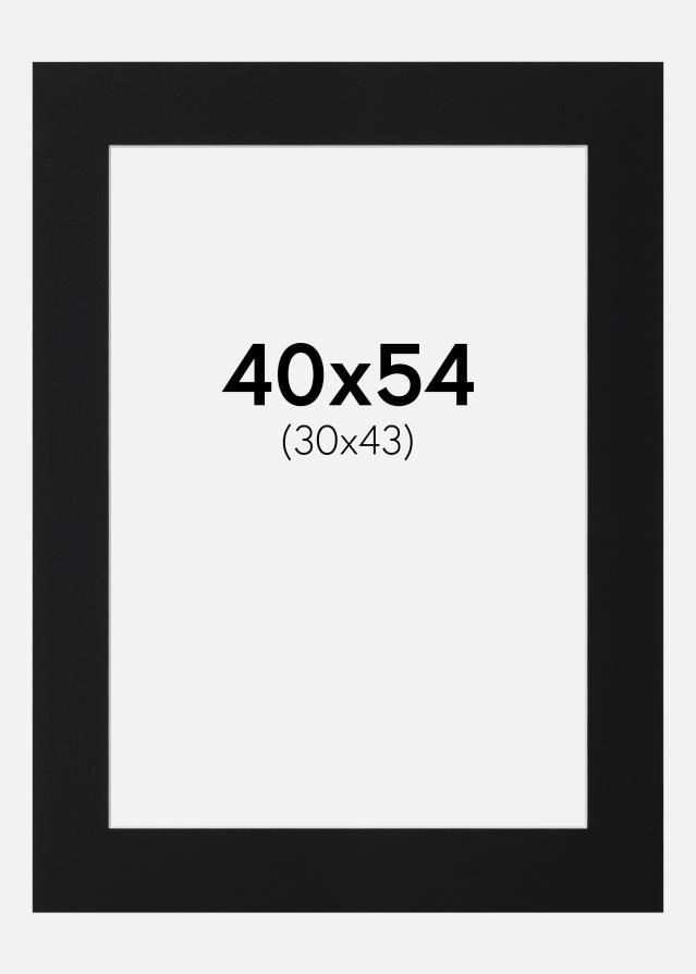 Paspartū Melns Standarts (Balts Kodols) 40x54 cm (30x43)