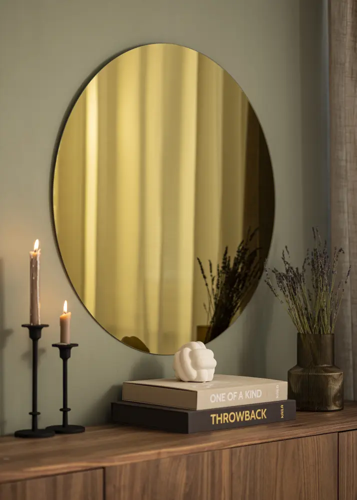 Spogulis Golden Yellow 80 cm Ø
