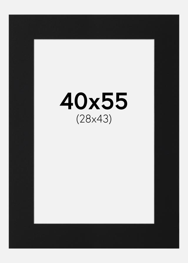 Paspartū Melns Standarts (Balts Kodols) 40x55 cm (28x43)