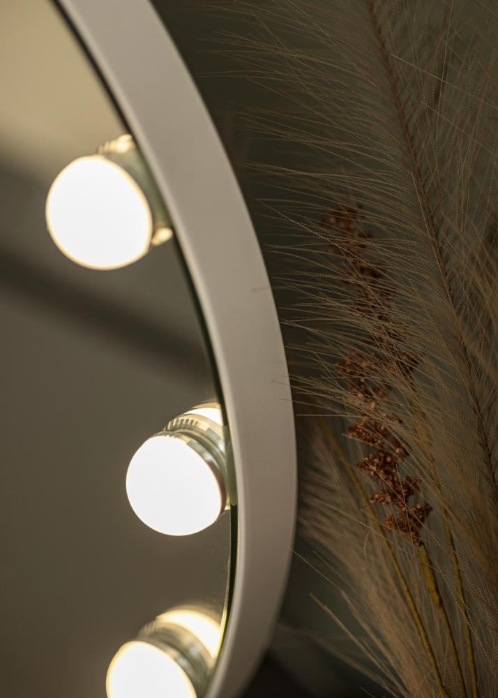 KAILA Kosmētikas spogulis V Balts - 50x48 cm