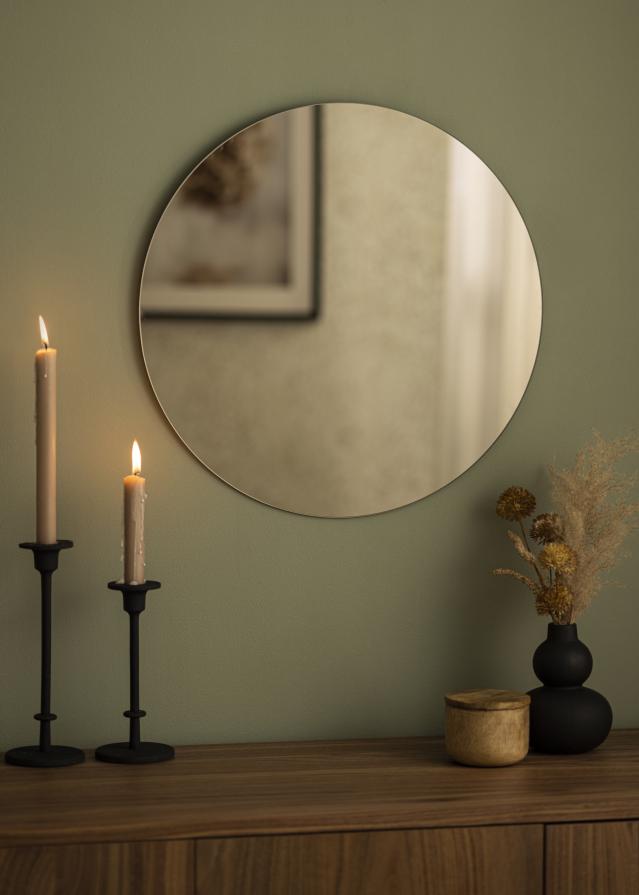 KAILA Apaļš Spogulis Dark Bronze 50 cm Ø