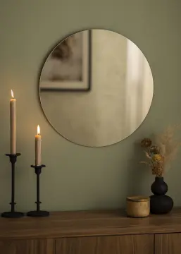 KAILA Apaļš Spogulis Dark Bronze 50 cm Ø