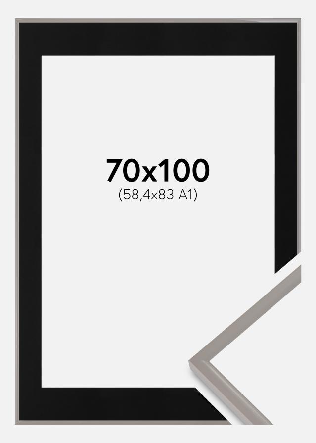 Rāmis New Lifestyle Earth Grey 70x100 cm - Paspartū Melns 59,4x84 cm (A1)