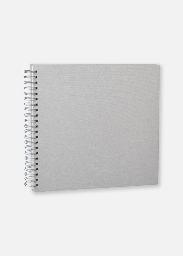 Base Line Kanvas Wire-O Bēšs 30x30 cm (50 Balti Lappuses / 25 loksnes)