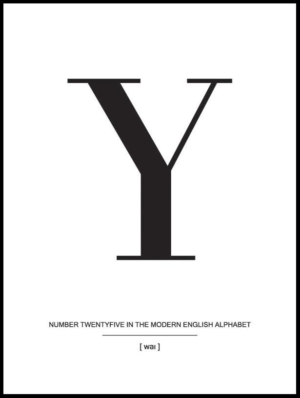Letter Y Plakāts