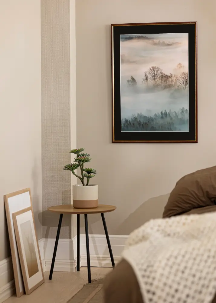 Rāmis Horndal Brūns 20x30 cm - Paspartū Melns 15x21 cm (A5)