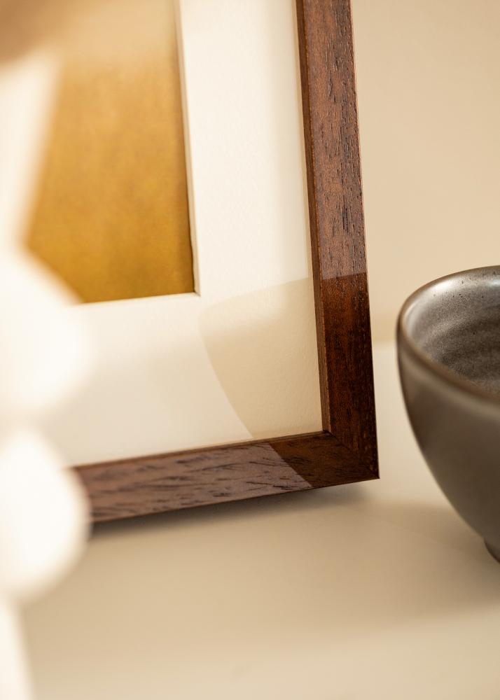 Rāmis Hermes Teak 60x90 cm - Paspartu Balts 50x75 cm