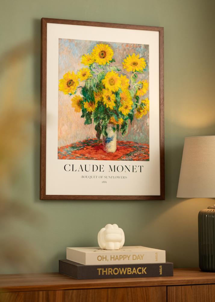 Rāmis Hermes Teak 60x90 cm - Paspartu Balts 50x75 cm