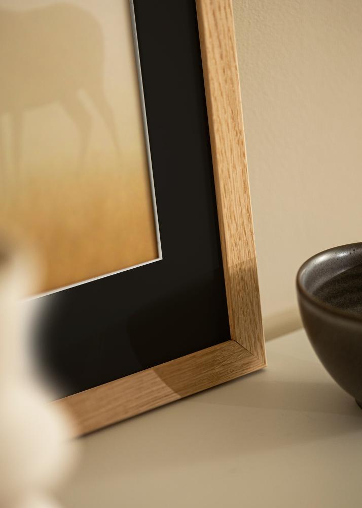 Rāmis Trendline Ozols 40x50 cm - Paspartū Melns 29,7x42 cm (A3)