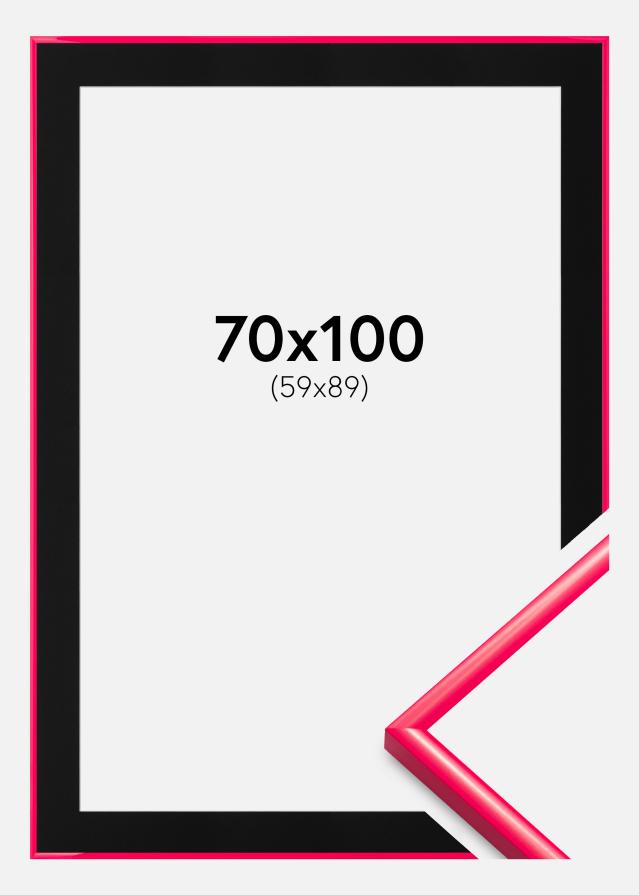 Rāmis New Lifestyle Hot Pink 70x100 cm - Paspartū Melns 60x90 cm