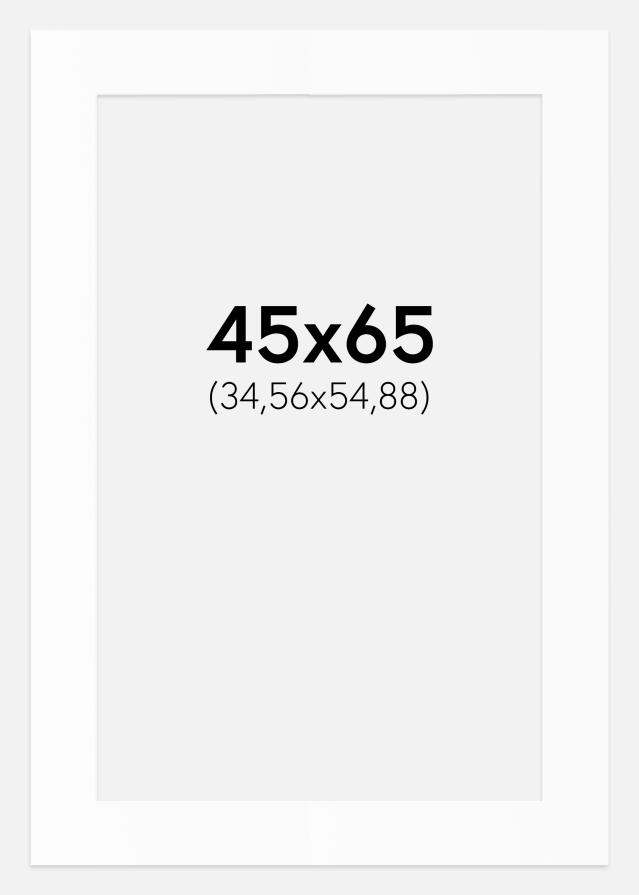 Paspartū Balts Standarts (Balts Kodols) 45x65 cm (34,56x54,88)