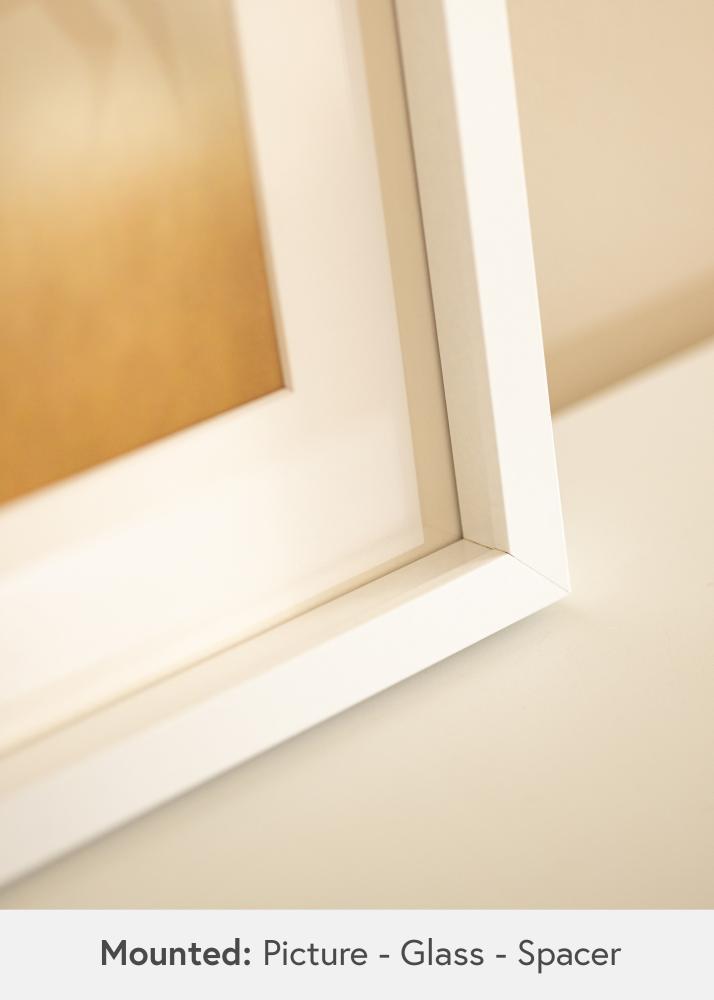 BGA Dziļš rāmis Akrila stikls Balts 21x29,7 cm (A4)