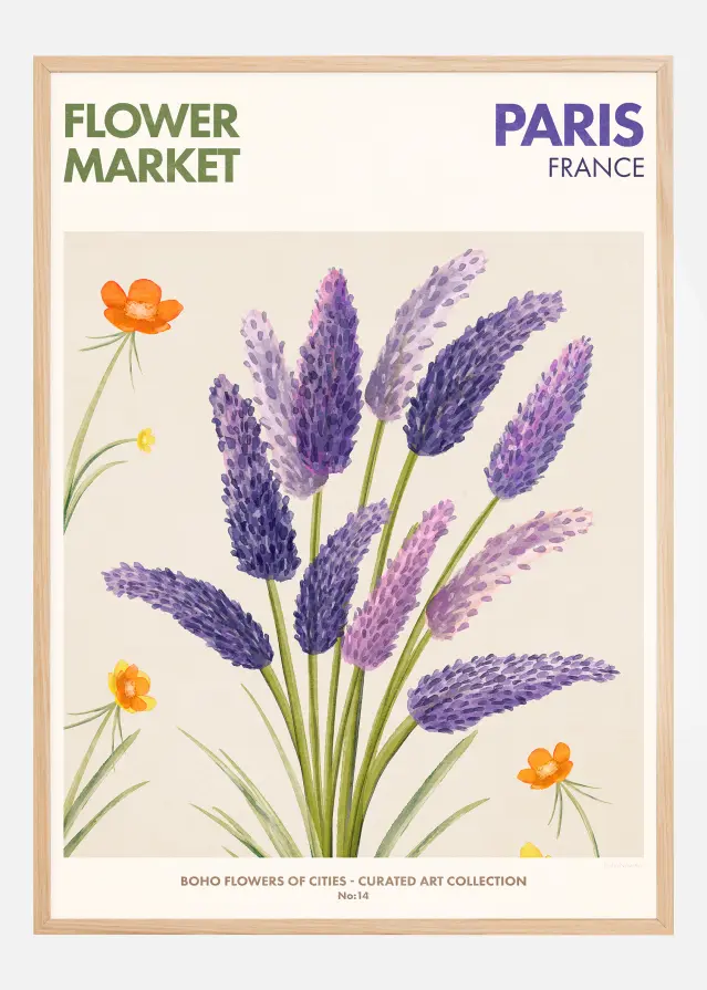 Flower Market - Paris Plakāts