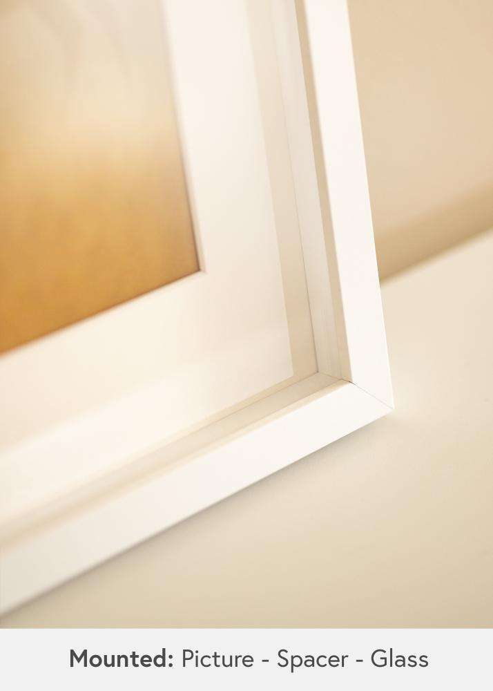 BGA Dziļš rāmis Akrila stikls Balts 21x29,7 cm (A4)