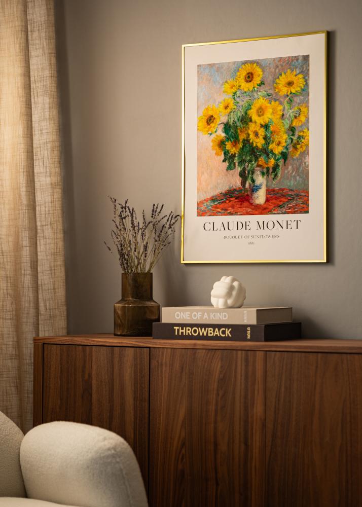 Alumīnija rāmis Akrila stikls Zelta 21x29,7 cm (A4)