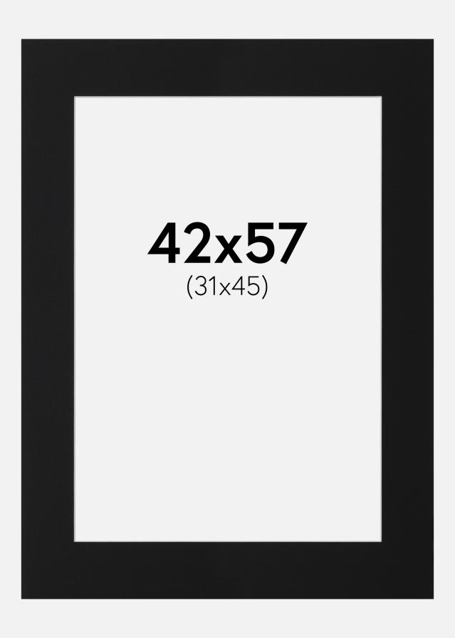 Paspartū Melns Standarts (Balts Kodols) 42x57 cm (31x45)