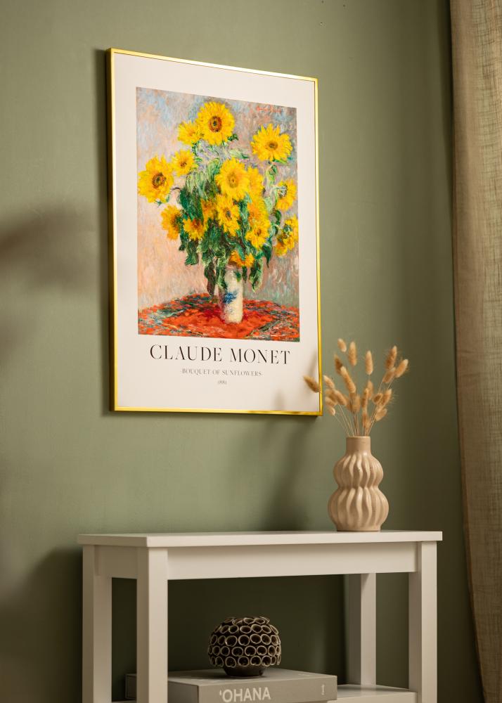 Alumīnija rāmis Akrila stikls Zelta 21x29,7 cm (A4)