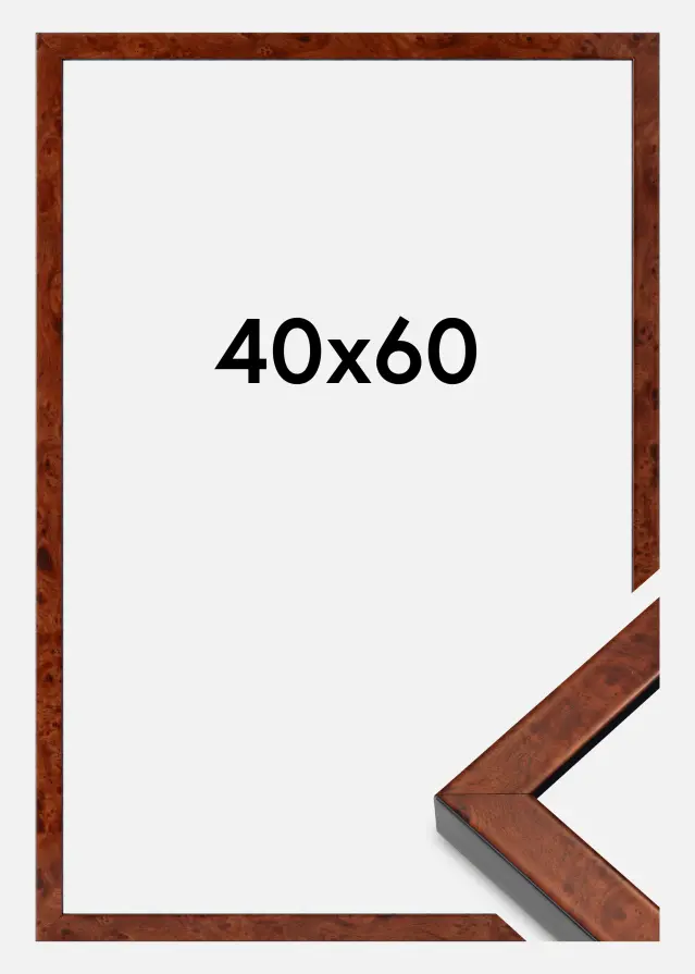 Rāmis Hermes Akrila stikls Burr Walnut 40x60 cm