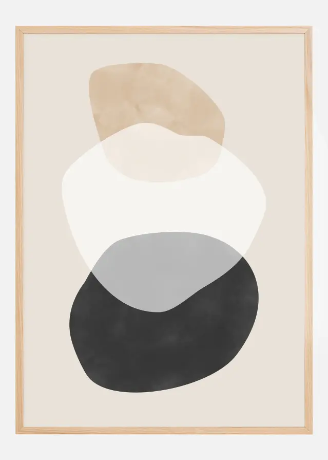 Beige Boho Shapes Artwork Plakāts