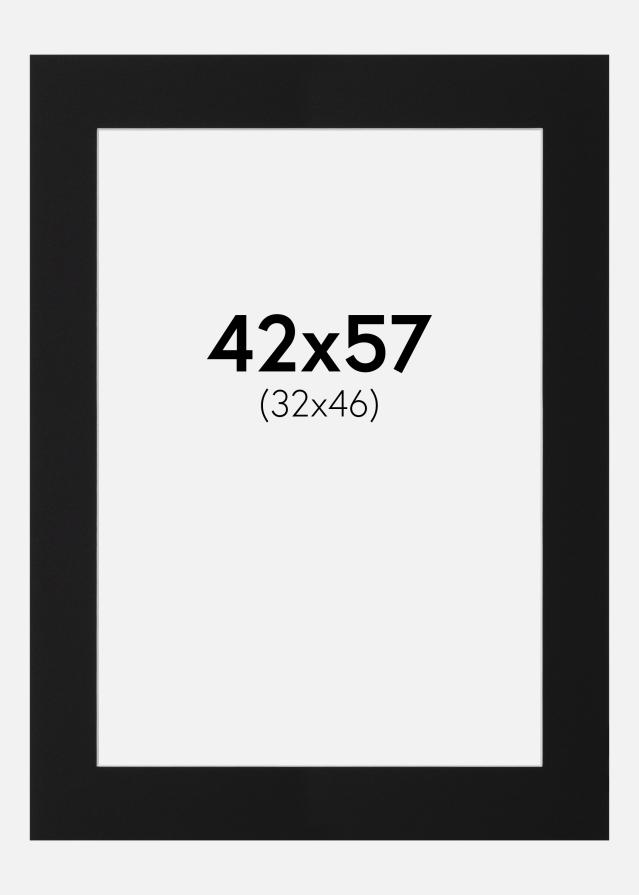 Paspartū Melns Standarts (Balts Kodols) 42x57 cm (32x46)
