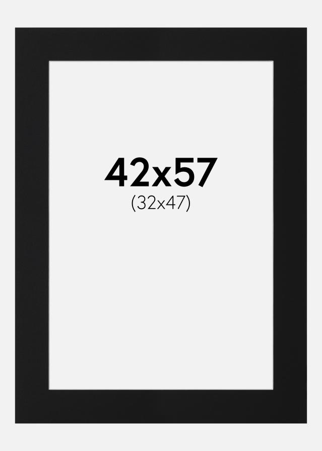 Paspartū Melns Standarts (Balts Kodols) 42x57 cm (32x47)
