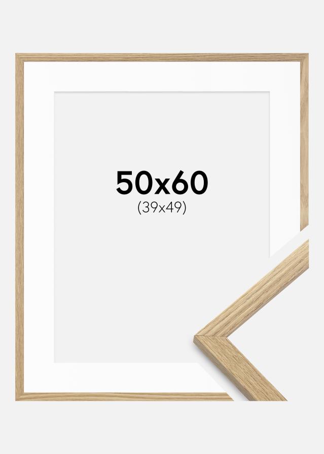 Rāmis Trendy Ozols 50x60 cm - Paspartū Balts 40x50 cm