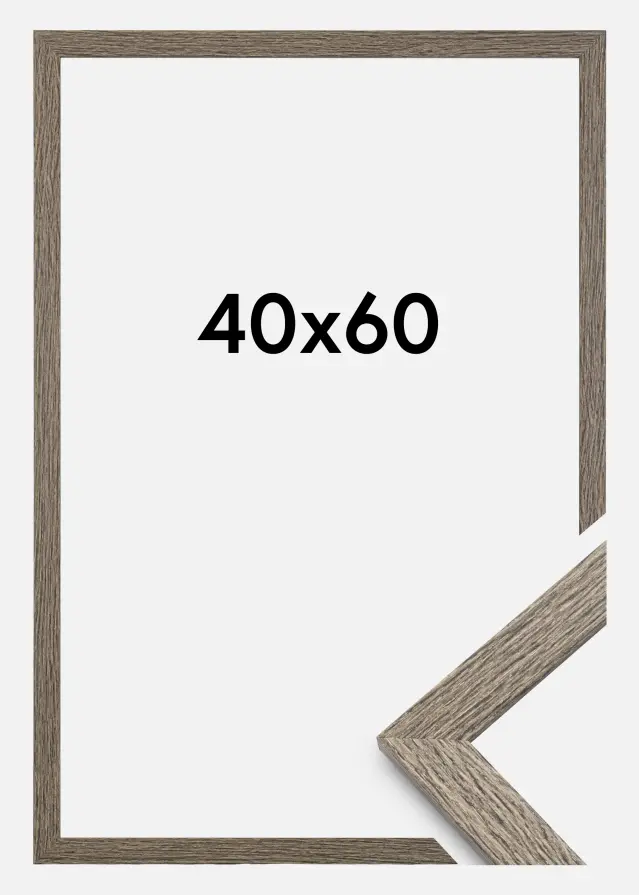 Rāmis Estētisks Dark Grey Oak 40x60 cm