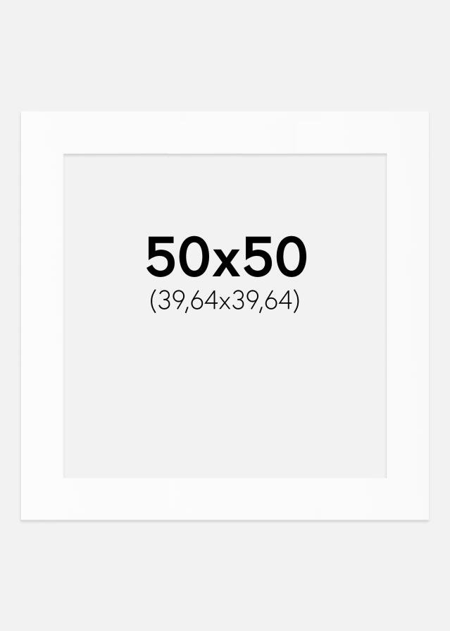 Paspartū Balts Standarts (Balts Kodols) 50x50 cm (39,64x39,64)