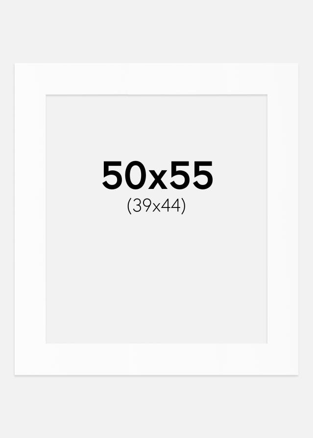 Paspartū Balts Standarts (Balts Kodols) 50x55 cm (39x44)