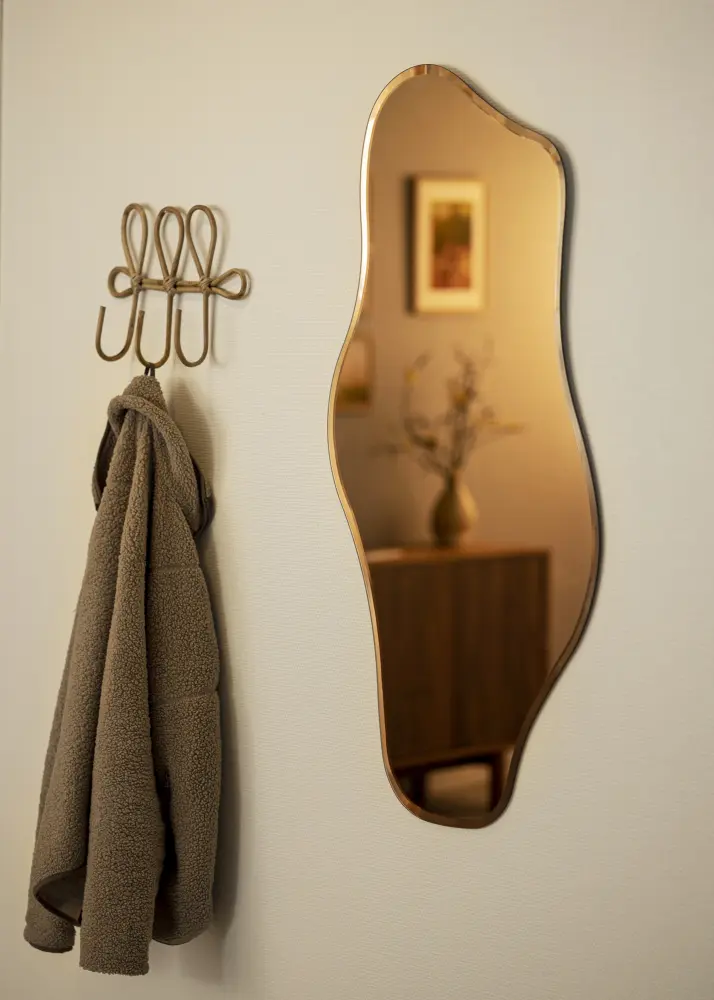 Spogulis Wave Rose Gold 55x110 cm
