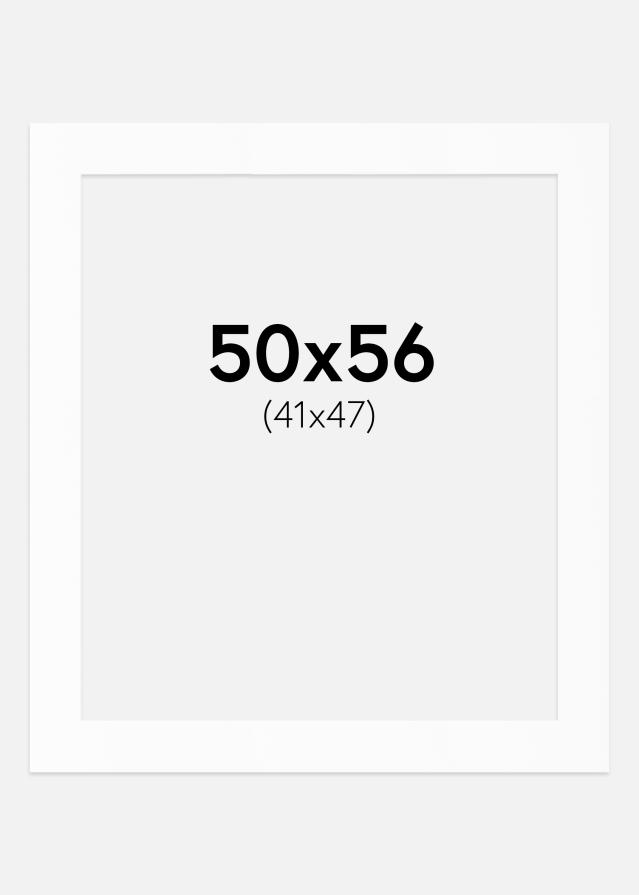 Paspartū Balts Standarts (Balts Kodols) 50x56 cm (41x47)