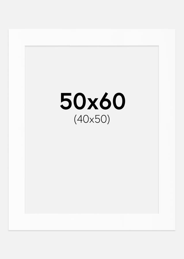 Paspartū Balts Standarts (Balts Kodols) 50x60 cm (40x50)