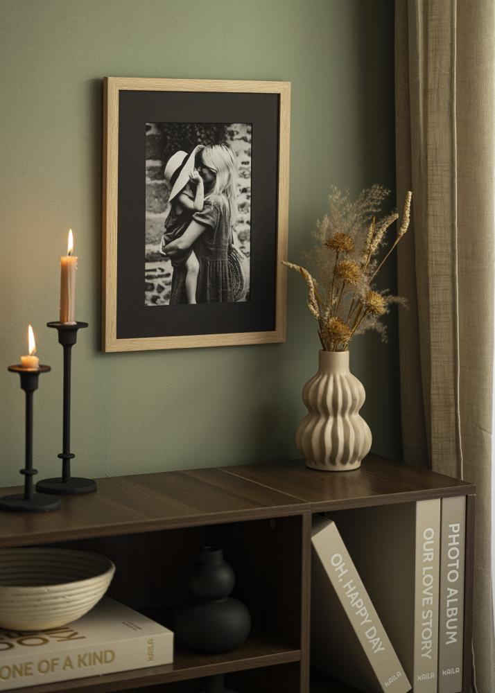 Paspartū Melns Melna krāsota maliņa A4 21x29,7 cm (14x19,5)