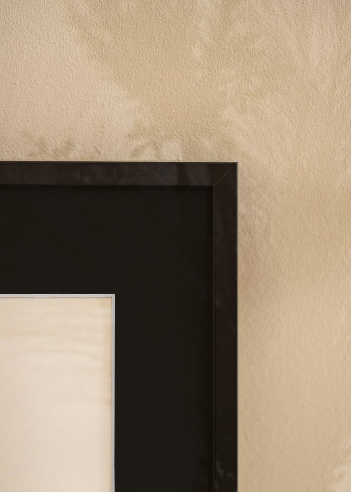 Rāmis E-Line Melns 30x40 cm - Paspartū Melns 21x29,7 cm (A4)