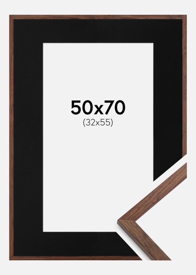 Rāmis Galant Valrieksts 50x70 cm - Paspartū Melns 33x56 cm