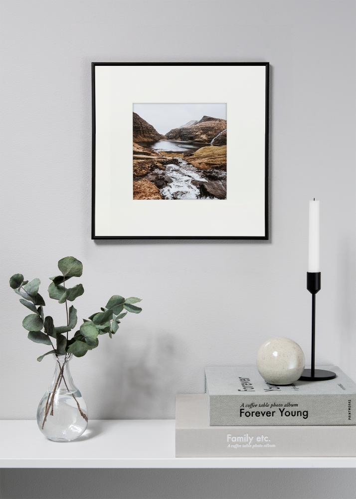 Paspartū XL Balts Balta krāsota maliņa 25x35 cm (14x19)