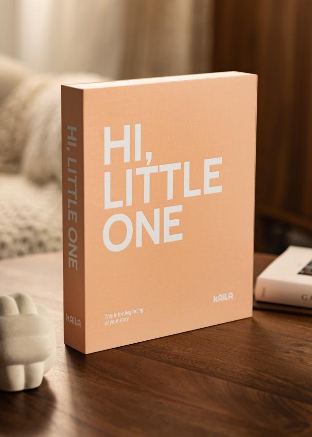 KAILA HI LITTLE ONE Pink - Coffee Table Photo Album (60 Melni Lappuses)